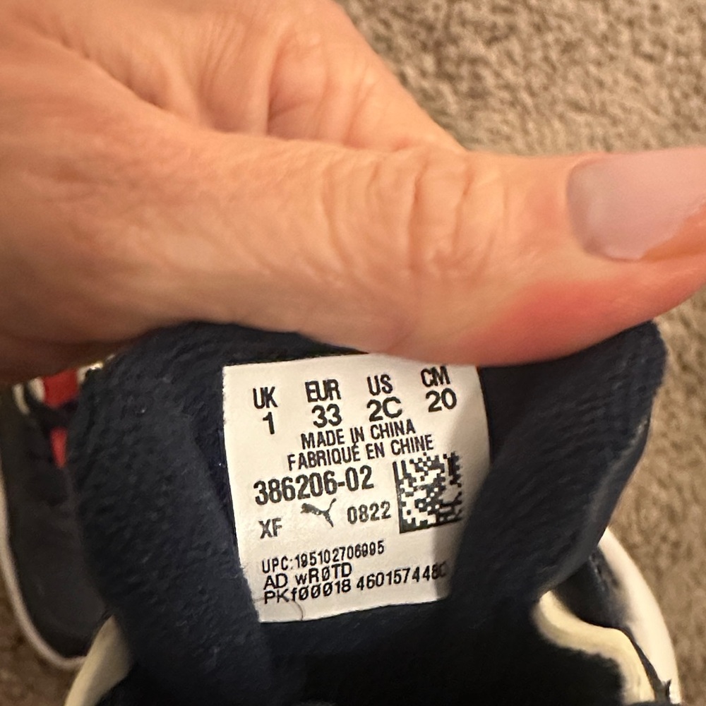 Puma Kids Sneakers in Navy and Red - Picture 5 of 5